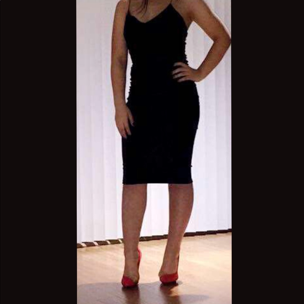 Black body con velvet dress